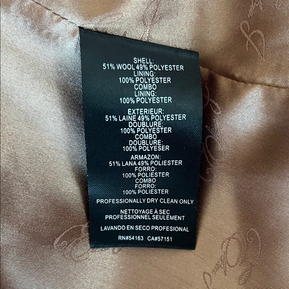 Double-Breasted Wool Coat (NWOT) - Picture 4 of 7